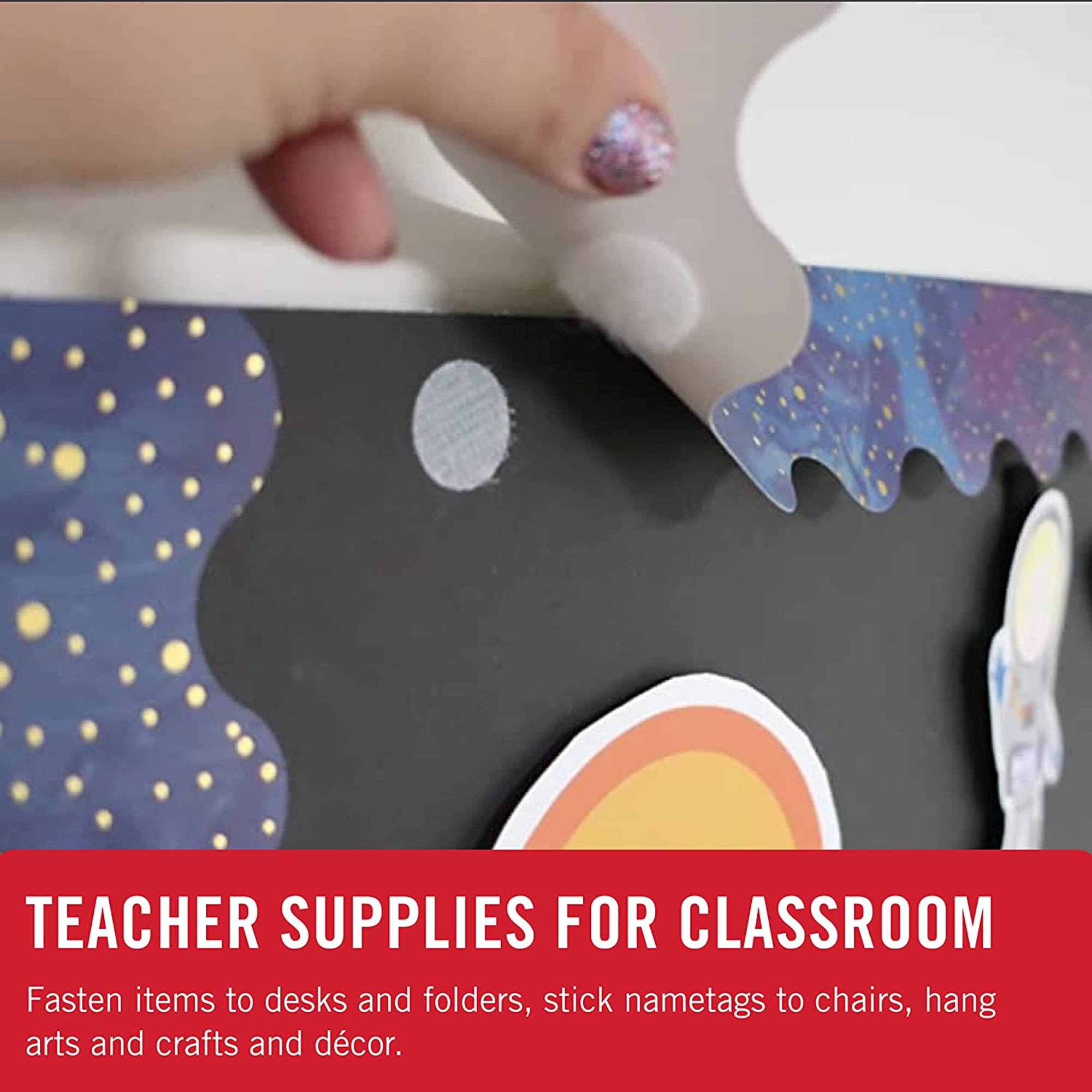 VELCRO® Brand Sticky Back Coins, 75 Sets